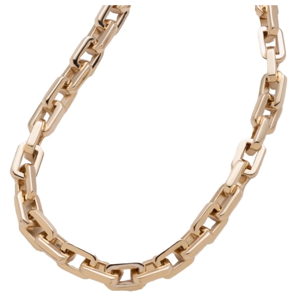 Eddie Borgo Gold Chain-Link Necklace and Earrings Set - Picture 8 of 12